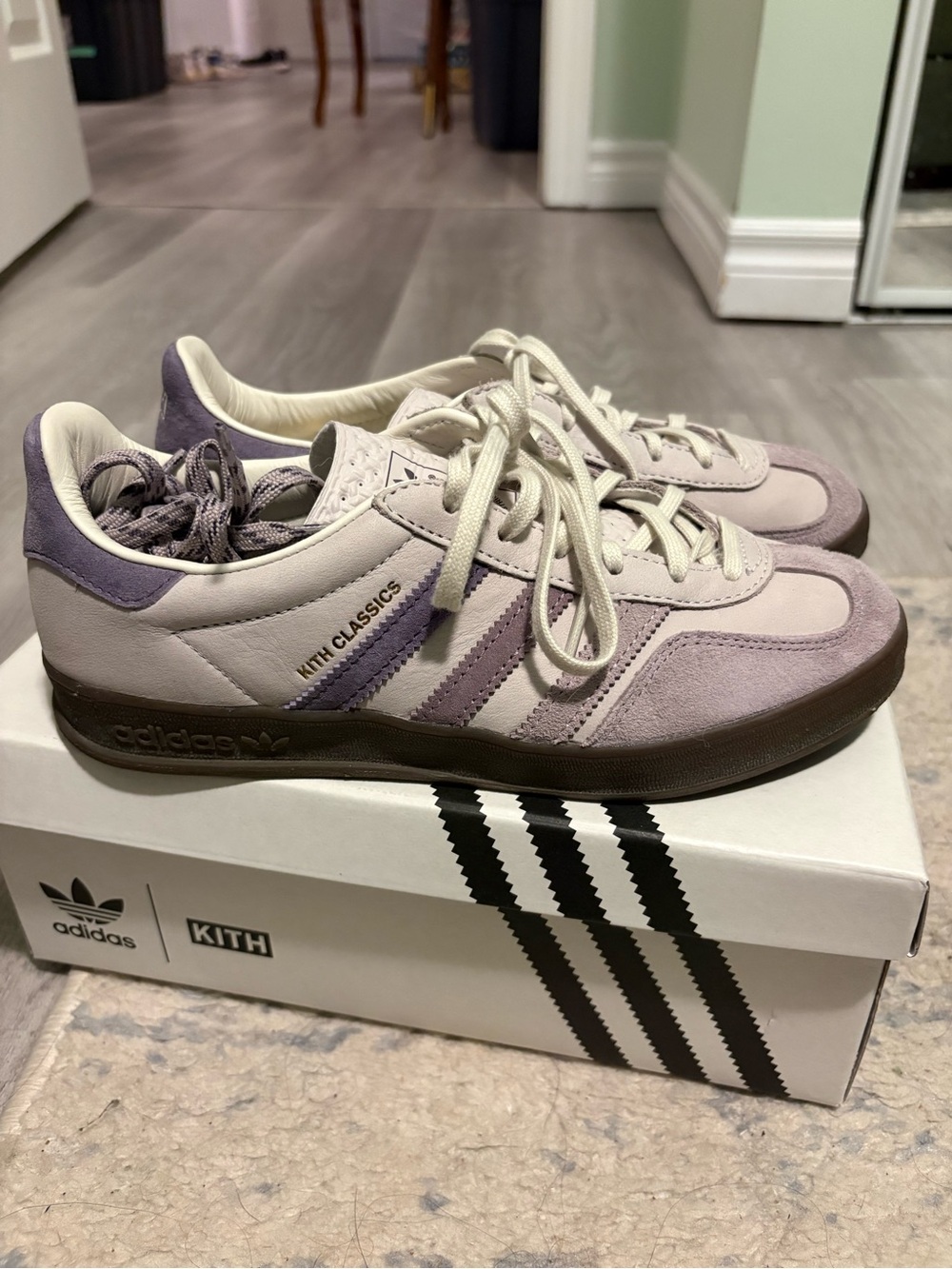 Kith x adidas Ash purple gazelle